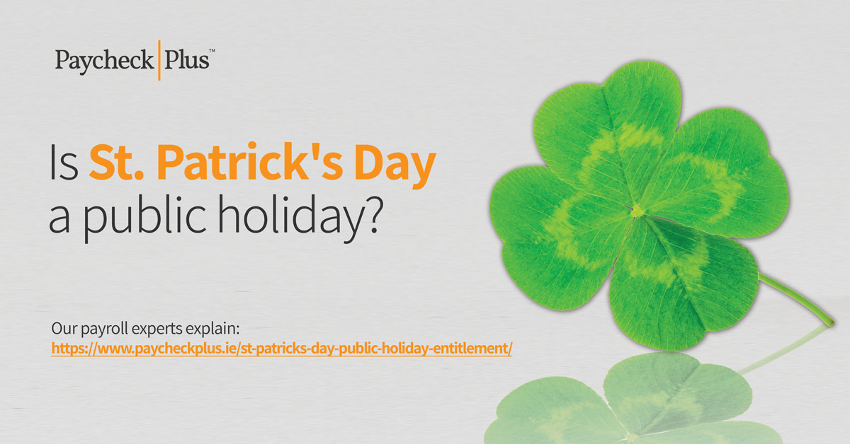 St Patricks Day Public Holiday