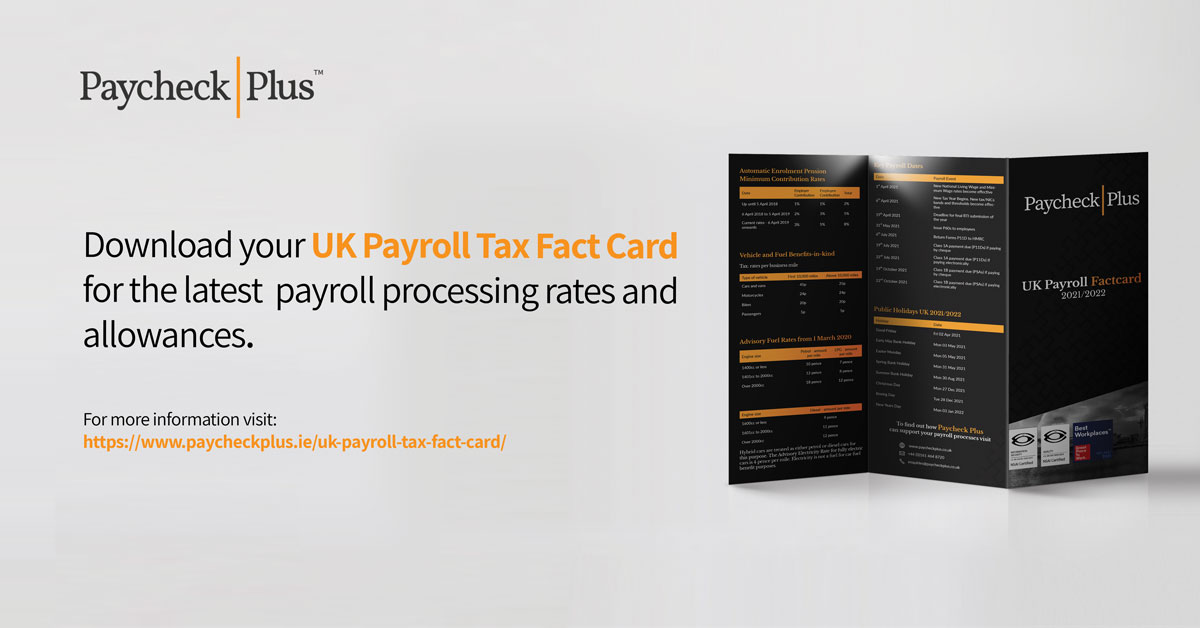 UK Payroll Tax Fact Card