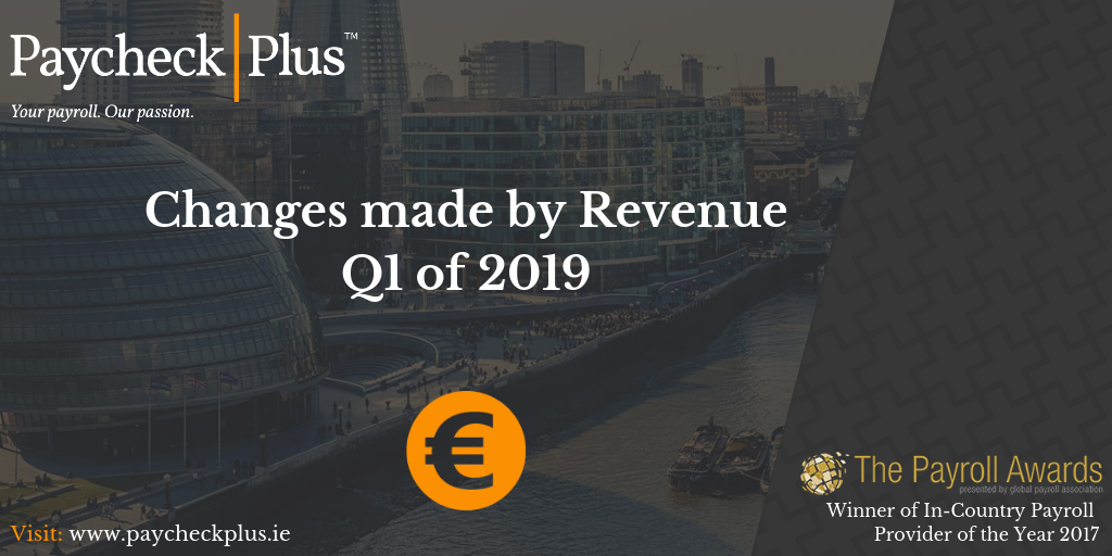 Changes made by Revenue
